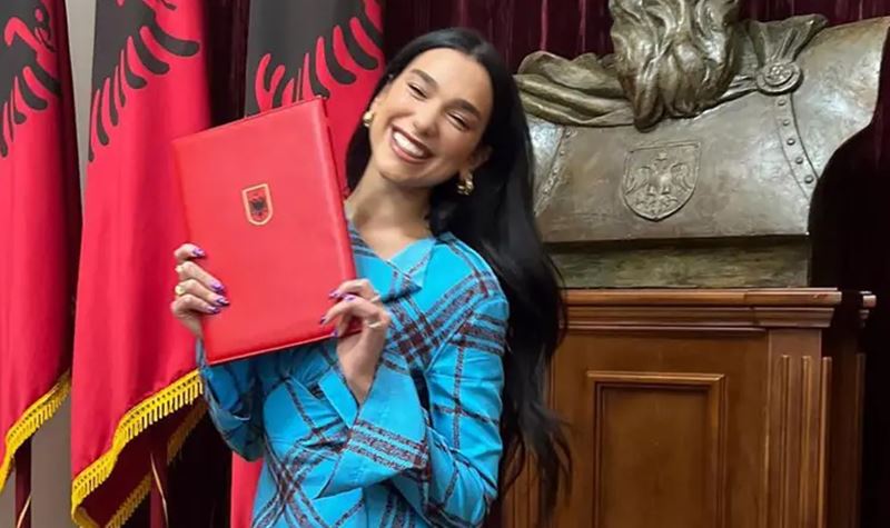 Dua Lipa é oficialmente cidadã albanesa