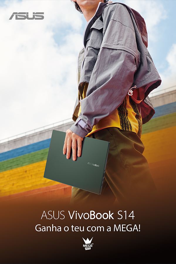 Ganha um ASUS Vivobook S14 com a ASUS e a MEGA HITS! Ganha um ASUS Vivobook S14 com a ASUS e a MEGA HITS!