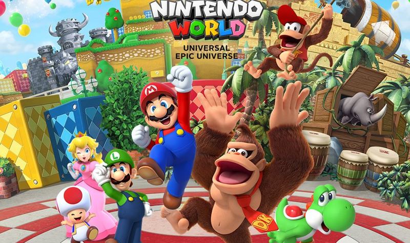 Há um novo parque temático: Super Nintendo World!