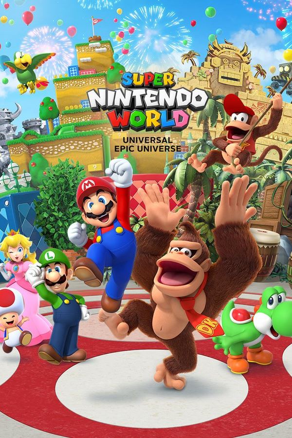 Há um novo parque temático: Super Nintendo World!