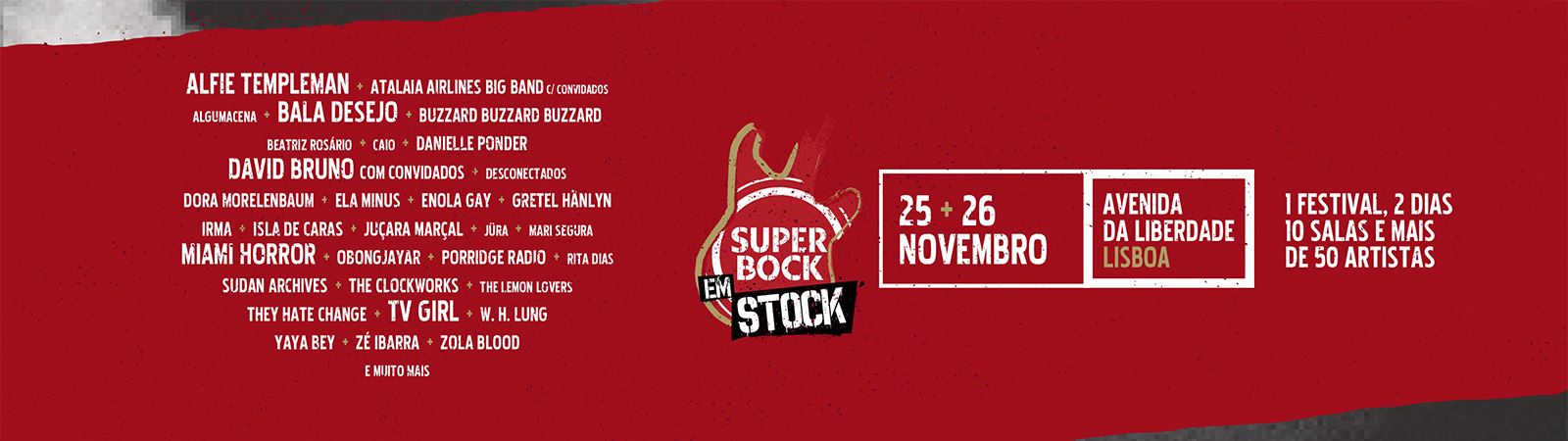 Há novidades no cartaz do Super Bock em Stock