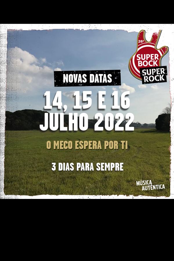 Super Bock Super Rock adiado para 2022