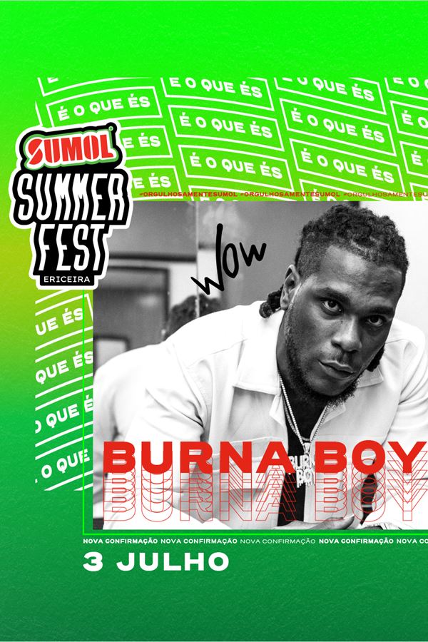 Burna Boy no Sumol Summer Fest