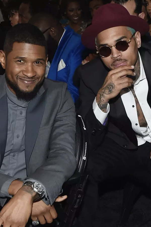 Chris Brown e Usher envolvidos em briga.